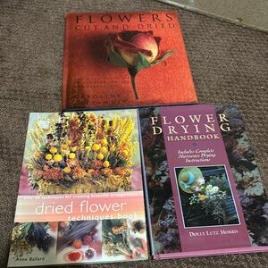 Lot of Flower Drying Books